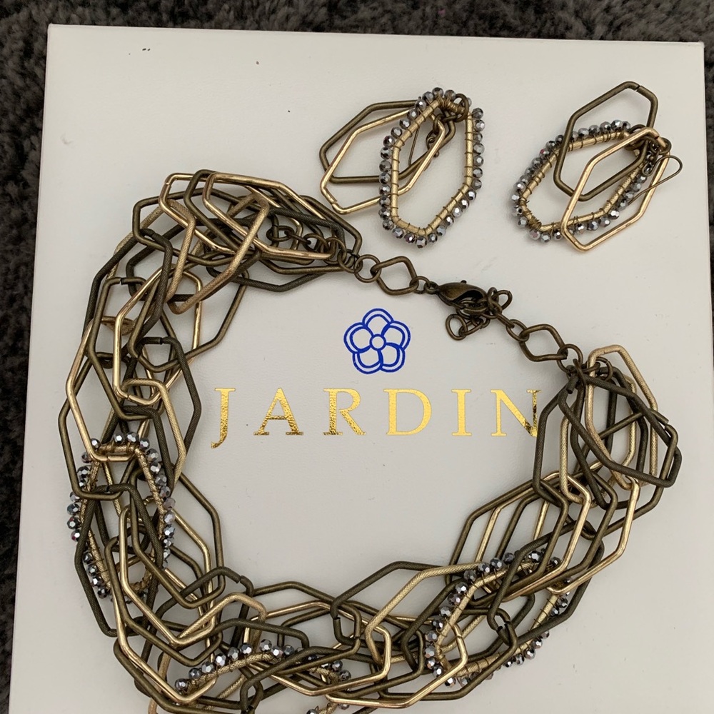 Jardin necklace & earrings set
